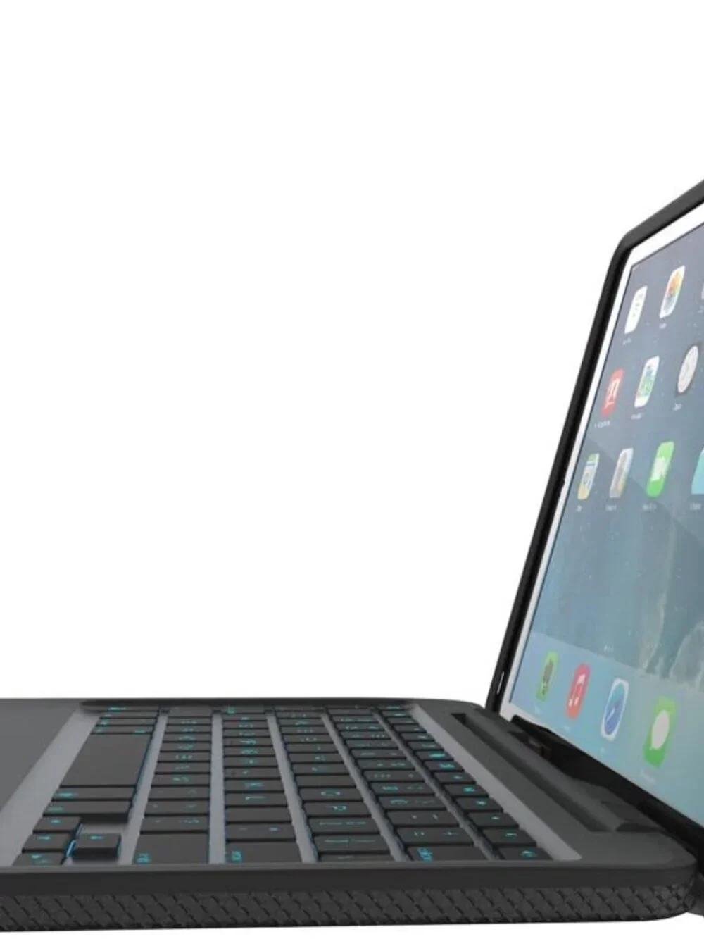 ZAGG Rugged Book Case, Hinged with Detachable Backlit Keyboard for iPad Air